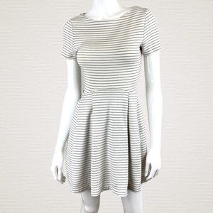 Lacoste Cut out Stripe Mini Dress